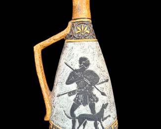 Vintage Bresciani Arco Gardasee Itay Egyptian Vase Stoneware