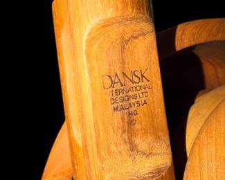 Dansk teak salad, tongs MCM