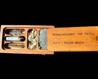 Post World War II German police pistol cleaning kits