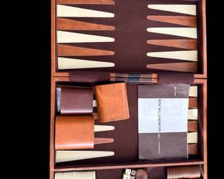 Backgammon game in case