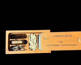 Post World War II German police pistol cleaning kits