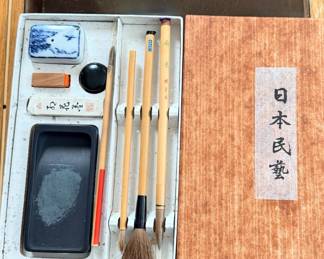 Chinese calligraphy set