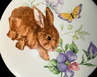 Set of China  Bunny plates