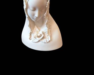 Gorgeous Vintage 1960’s Cybis ‘Madonna with Lace Veil” Bisque Figurine/Vintage Cybis Madonna