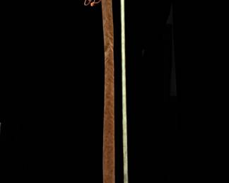 Brass fireplace lighter and case