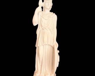 Greek alabaster statue of the goddess Athena