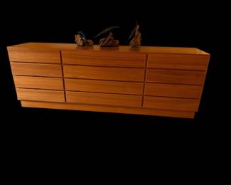 MCM teak 12 drawer chest