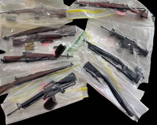 G.I. Joe type miniature guns