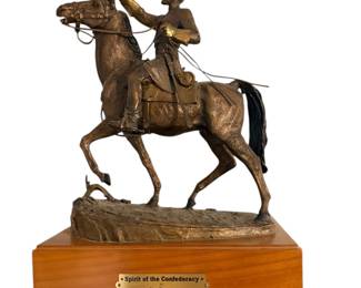 Franklin Mint Spirit of the Confederacy by Jim Ponter Ltd. Ed. Bronze Sculpture
