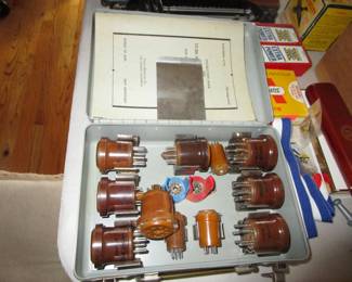 Several vintage tube testers