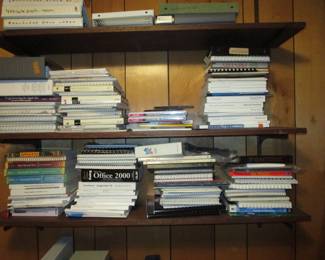 Large number of books on programming, setting up Macintosh