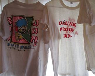 Vintage graphic t's 1970's - 1980's