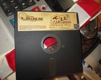 Boxes of floppy disks
