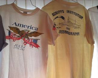 Vintage graphic t's 1970's - 1980's