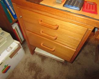 Library, Jesper Teak Mid Century Modern desk