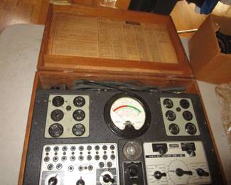 Several vintage tube testers