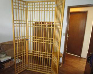 Vintage bamboo screen