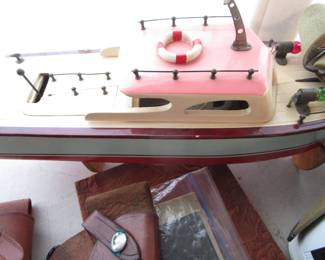 Vintage toy boat
