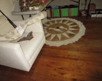 Mid Century chair (2 of these) Alpaca rug