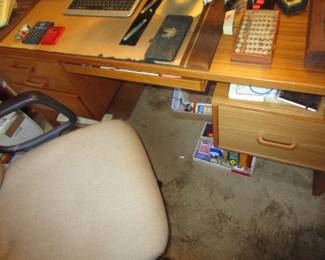 Library, Jesper Teak Mid Century Modern desk
