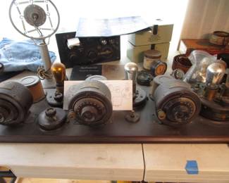 Microphones, Atwater Kent tube radio, more tubes