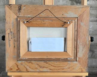 “Finding The Trail”, a professionally framed print by listed artist, C.M. Russell. Measures in frame, 18” H x 22” W.