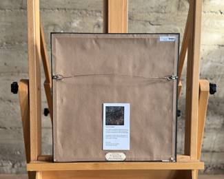 “End of the Season”, an original colored pencil and acrylic painting by listed Oregon artist, Carolyn Lehl. Titled lower left and signed lower right. Professionally framed, bio on the verso, and measures in frame, 15.75” H x 15.25” W.