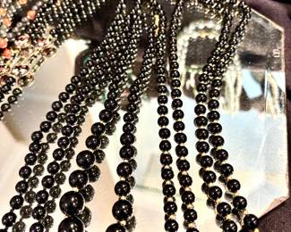 Black onyx necklaces