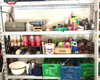 Heavy metal shelving