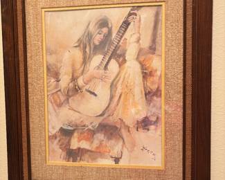 Irene Borg signed lithograph