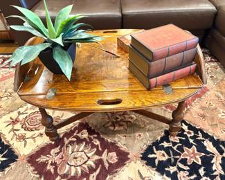 Ethan Allen butler tray coffee table