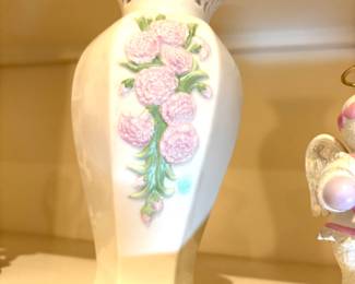 Vintage Lenox Victorian Rose vases