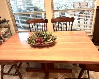 Butcher block look top