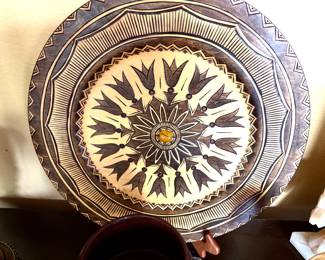 Vintage wood charger