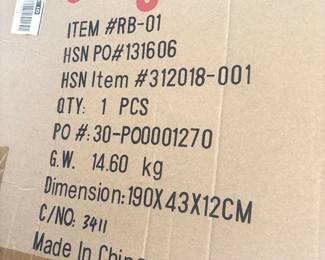 Large shelving unit in box