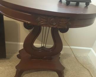 Lyre base table