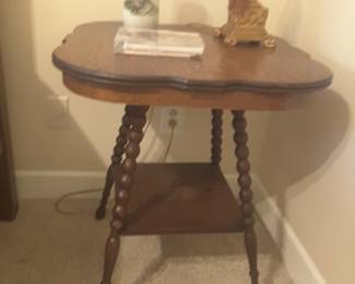 Tiger oak side table 