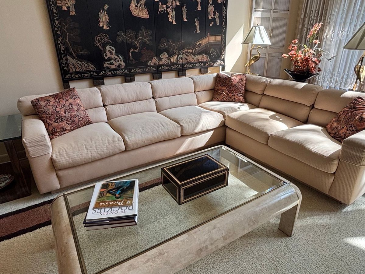 Vintage Italian Macassar Ebony and Brass Dining Set -Hollywood Regency style