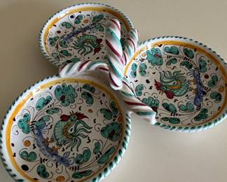 Deruta Majolica Rooster Tazza