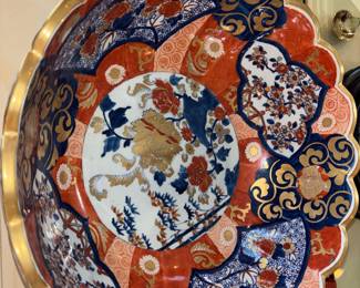 Imari Porcelain Punch Bowl