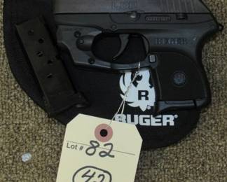 Ruger LCP 380 Auto Pistol w/Laser Max, 2 Magazines & Ruger Pouch
