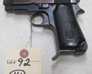 WWII Era Beretta Model 1935 - 32 Auto Pistol