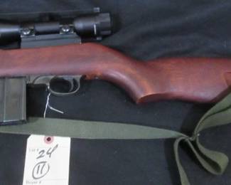 Vietnam Era 30 cal. Military Rifle w/Scope