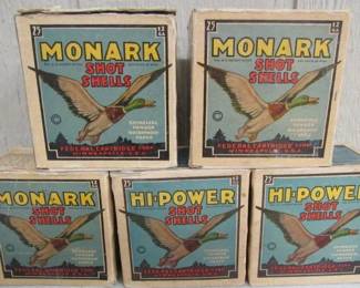 Antique Monark 12 Ga. Shotgun Shells