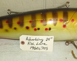 Vintage 24" Store Display Fishing Lure