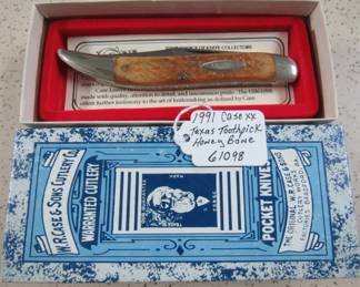 1991 Case Texas Toothpick w/Honey Bone Handles #61098