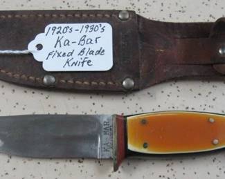 1920's - 1930's Ka-Bar Fixed Blade Knife
