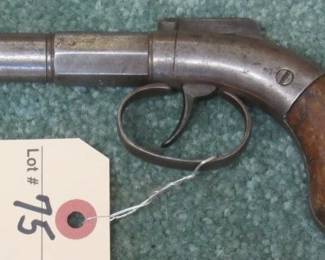 1800's Allen & Wheelock Percussion Pistol