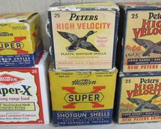 Antique & Vintage Peters & Western Shotgun Shells