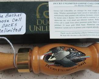 Joe Bucher Goose Call - Ducks Unlimited w/Box